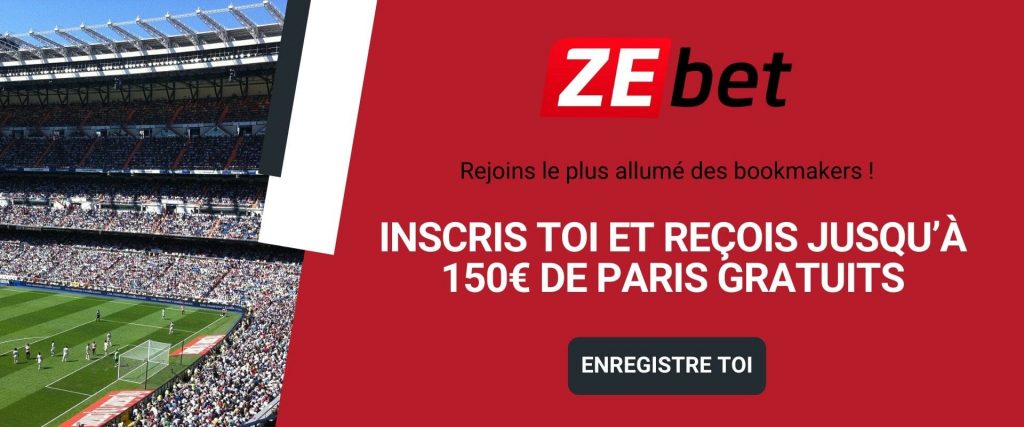 zebet offre de bienvenue avec 150 euros de paris gratuits